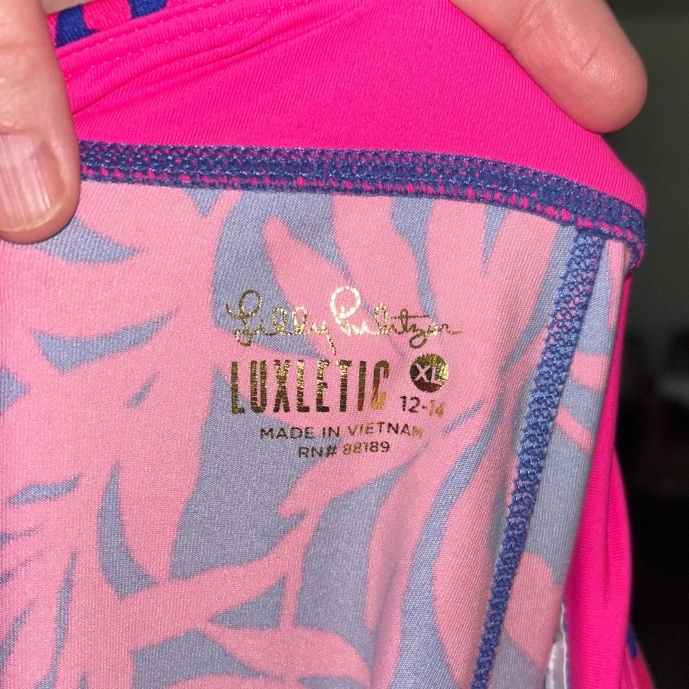 Lilly Pulitzer Flocking To Paradise Weekender Leggings Youth‎ XL